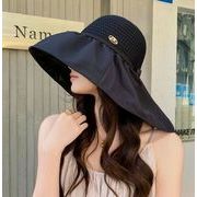 帽子 レディース つば広 日よけ  夏 小顔効果  UVカット 紫外線対策 遮光 ビーチ