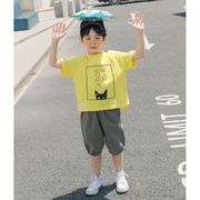 子供服 セットアップ 夏 男の子 子供ジャージ キッズ 韓国子供服 ジュニア 上下セット 半袖 Tシャツ