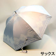 【晴雨兼用】【長傘】耐風骨UPF50＋グラスファイバー骨ダマスク柄晴雨兼用ジャンプ傘