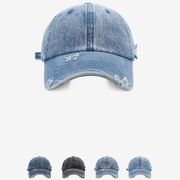 ★全4色★　帽子　デニムキャップ　ビンテージファッション　韓国帽子