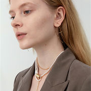 品質自信あり 宴会場 結婚式 真珠のネックレス ネックレス セーターのチェーン  洗練された ギャザリング