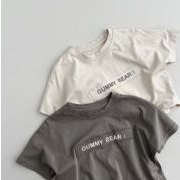 【2024夏新作】韓国風子供服 ベビー服 男女兼用 半袖 トップス Tシャツ 80-130cm　2色
