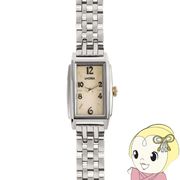 腕時計 レディース ソーラー LCREA（ルクレア） RECTANGLE（レクタングル） ステンレスベルト 日本製 L