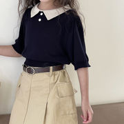★Girls★　子供服　90~150cm　キッズポロシャツ　半袖　Tシャツ　韓国キッズファッション