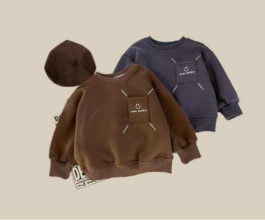 子供服★トレーナー★裹起毛★トップス★冬服★男の子★秋服★ファッション★韓国風★90-140cm