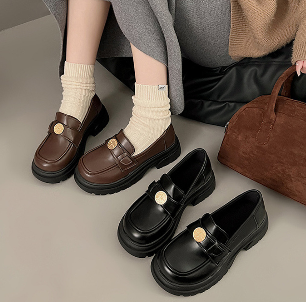 新作 レディース シューズ 靴 パンプス 革靴 厚底 防寒 韓国ファッション