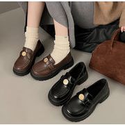 新作 レディース シューズ 靴 パンプス 革靴 厚底 防寒 韓国ファッション