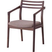 MITASインテリア アームチェアダイニングチェア ブラウン JPC-124WAL