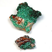 マラカイト(孔雀石) モロッコ産 Malachite 2個 鉱物原石【FOREST 天然石 パワーストーン】