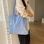 トートバッグ　帆布バッグ　エコバッグ　キャンバス　デザイン　春夏　韓国ファッション