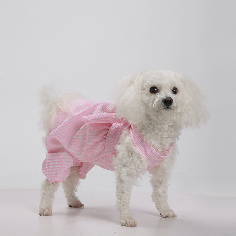 春夏新作、犬猫服、小型犬服、ペット用品、かわいい、綿製、柔らかい、ネコ雑貨、着脱やすい、伸縮性