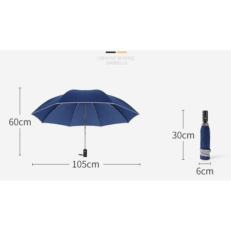 完璧な折りたたみ逆さまの傘 逆さ傘 折りたたみ傘 自動開閉 反射材 傘 ワンタッチ