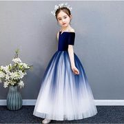 2019新着 子供ドレス ピアノ発表会 ジュニアドレス ふんわりチュール 演奏会 結婚式 キッズ こども