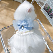 ペット服 猫の服  猫ワンピース ペットドレス ペットウェア 洋服  可愛い 蝶&#32467;び ウお姫様