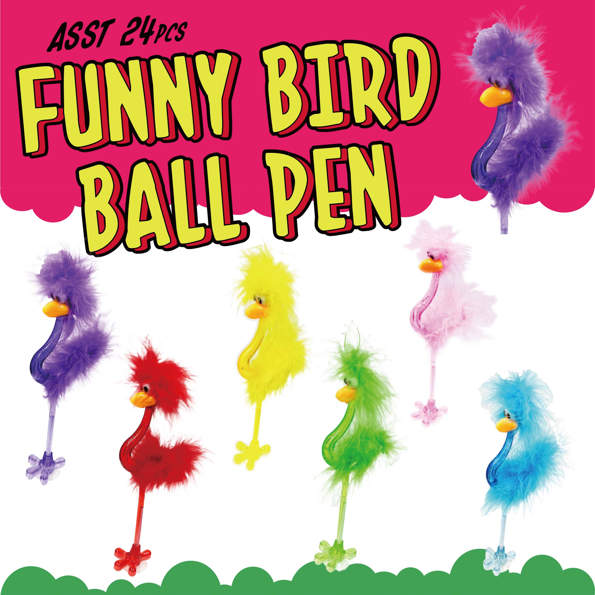 【伝説の鳥ペン】Funny Bird Ball Pen おもしろギフト 鳥 ボールペン アソートセット