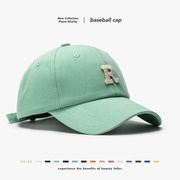 韓国トレンド R文字 ソフトトップ ベースボールキャップ ファッション 日よけ帽 ユニセックス
