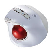Digio デジオ 小型Bluetooth 静音5ボタントラックボール ホワイト MUS-