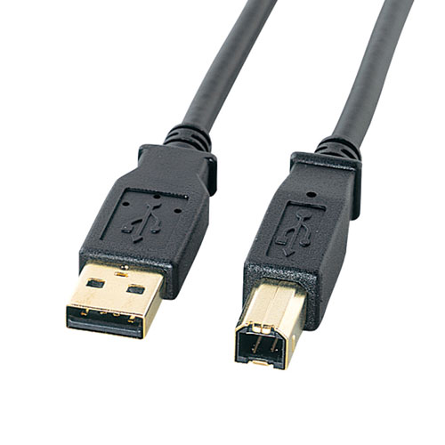 【5個セット】 サンワサプライ USB20ケーブル 06m ブラック KU20-06B