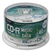 【40枚×5セット】 HIDISC CD-R 抗菌メディア 32倍速 700MB ホワイト