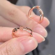 CZダイヤリング  指輪　大人リング  おしゃれ リング 上品 真鍮指輪 男女兼用 RANRAN
