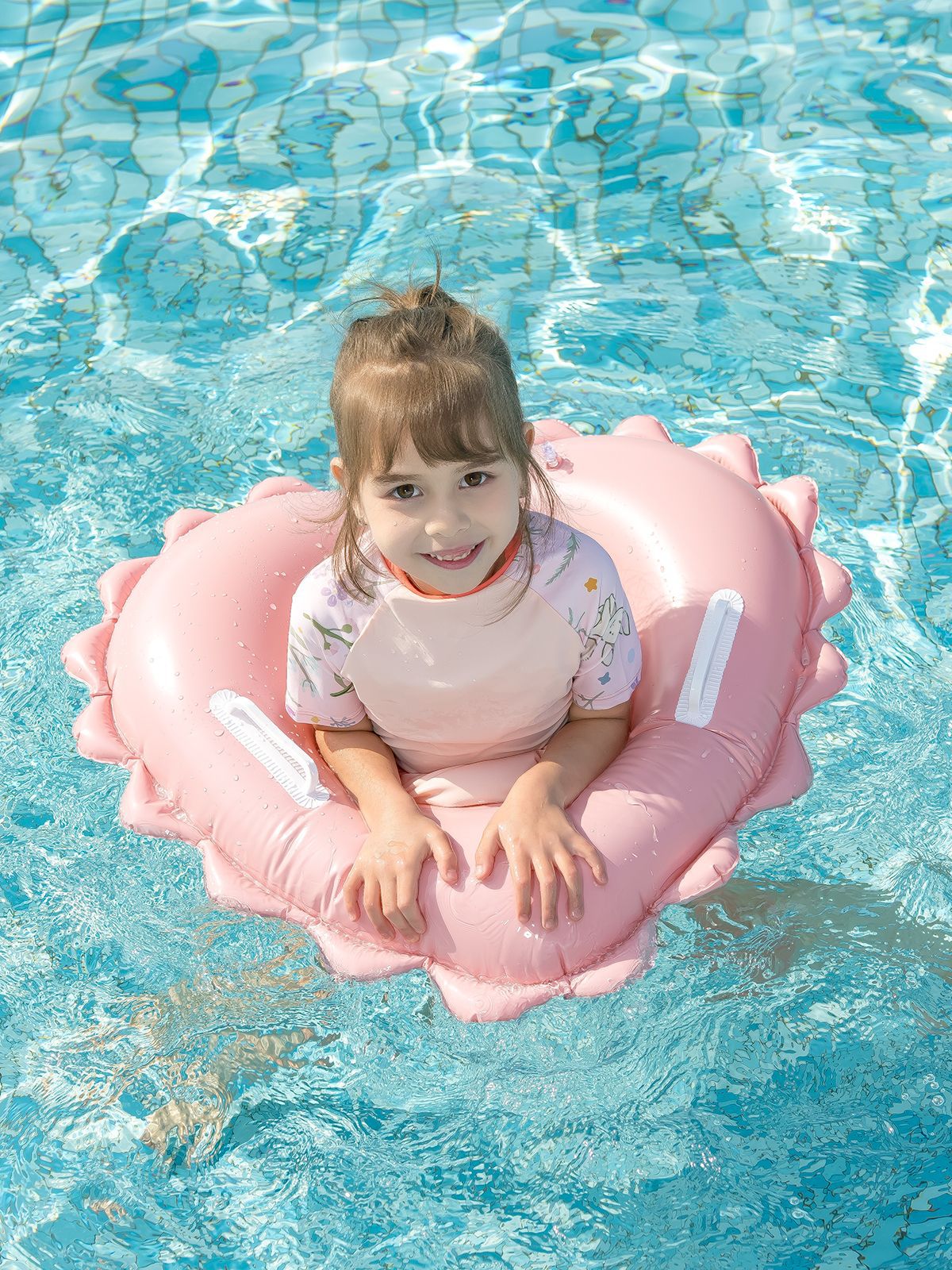 2024夏新作 うきわ 海 プール   子供浮き輪   遊べる　水泳用品 浮き具 アーム浮輪5色