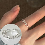 リング  DNAアクセサリー上品　指輪　大人指輪  おしゃれ リング 真鍮指輪 男女兼用 RANRAN