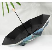 折りたたみ傘 レディース メンズ 日傘 雨傘 晴雨兼用傘 折り畳み プリント 折りたたみ傘(3つ折)