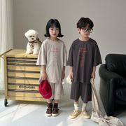 子供服　90~150cm　キッズTシャツ＋パンツ　男女兼用　韓国キッズ服