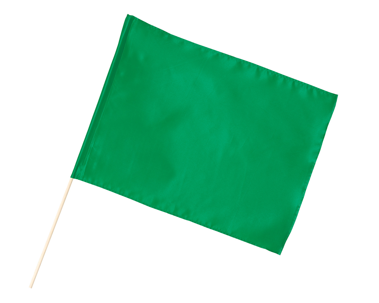サテン特大旗（丸棒φ12mm）メタリックグリーン