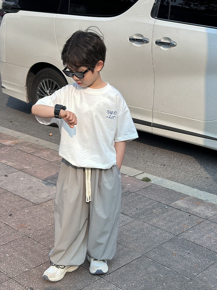 2024夏新作  ベビー服 韓国風子供服  男の子カジュアルパンツ  4色  100cm-160cm