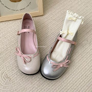 バレエシューズ　靴　パンプス　デザイン　春夏　レディース　韓国ファッション　リボン