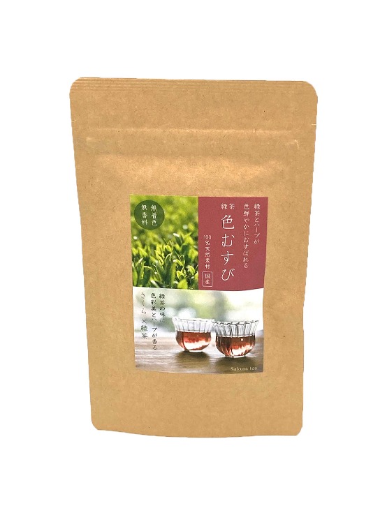 国産緑茶 ティーパック 色むすび  お土産 日本 さくら ティーバッグ8個入り AR0211171