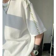 2022春夏新作 メンズ 男 カジュアル  袖なし 丸首 トップス Tシャツ インナー 3色 M-3XL