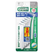 サンスター 【予約販売】〈G・U・m〉ガム・歯間ブラシ L字型 10本入／SSS（1）