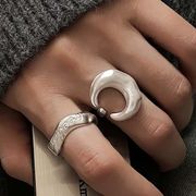 【韓国風】プチプラ韓国 金アレ対応素材　S925コーティング silverring 　 リング   指輪