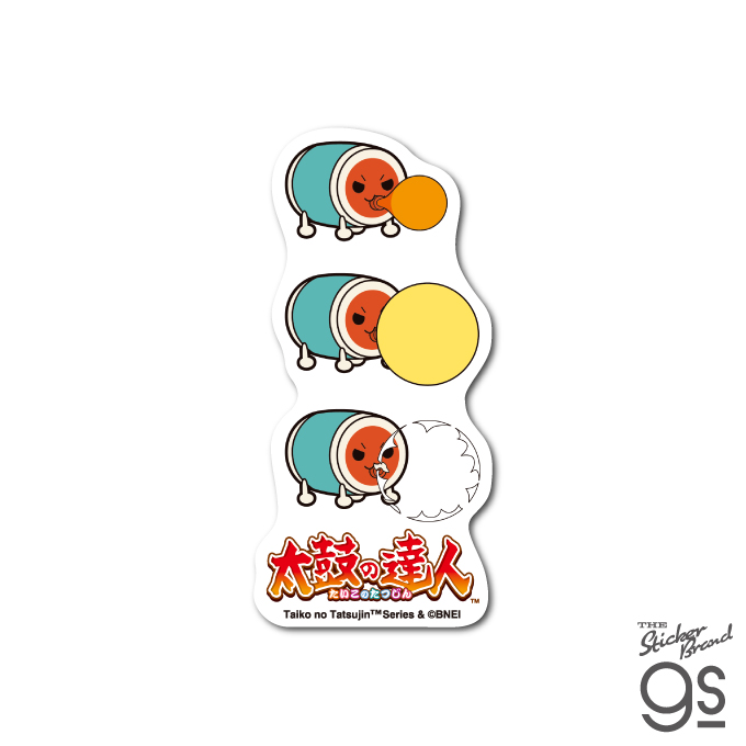 太鼓の達人 ダイカットステッカー 風船和田どん リズムゲーム 音楽 アーケード キャラクター グッズ TIK010