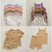 韓国版赤ちゃん子供服ファッションカジュアル半袖部屋着セットゆったりけだるい風