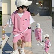 【2点セット】韓国風子供服 キッズ服 ins大人気 スーツ  トップス+パンツ 2色 90-140cm