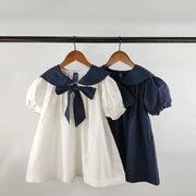 2024夏新作  韓国風子供服  女の子 かわいい ベビー服 ワンピース　   2色  80-130cm