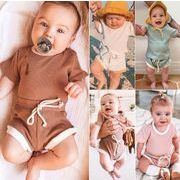 子供服　夏　セットアップ　Ｔシャツ　パンツ　無地　2点セット　カジュアル