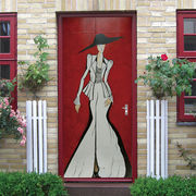 ウォールステッカー ドア シール 室内用ドア装飾シート  部屋 ドアシート 3D ドア壁紙 DIY おしゃれ 飾り