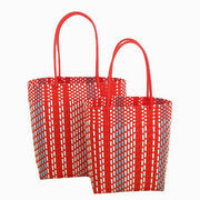 手編みバッグ・わらバッグ・エコバッグ・かわいい・買い物袋・レディース