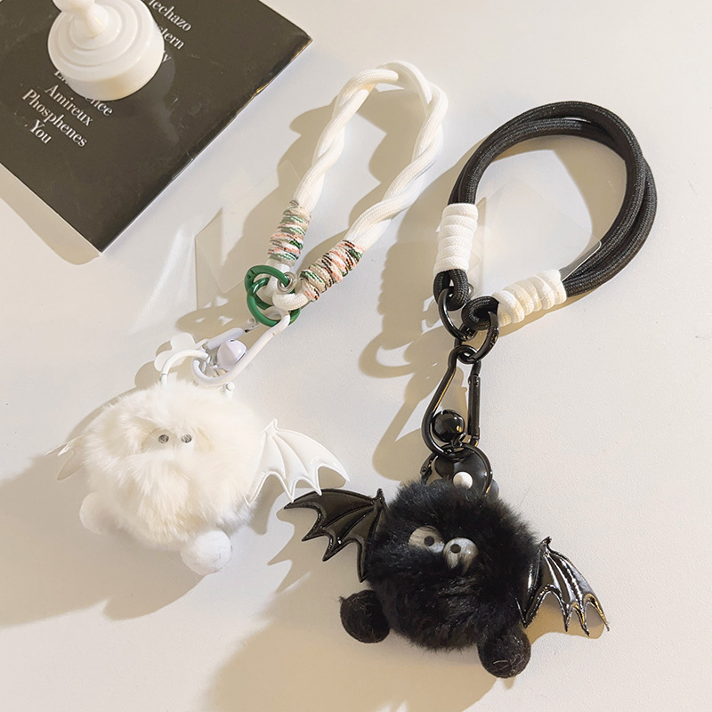 ファーぬいぐるみスマホストラップ シンプル延長ショルダー 韓国スマホ