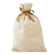 ラッピング巾着L(ナチュラル)　ギフト/包装/プレゼント/オシャレ/シンプル