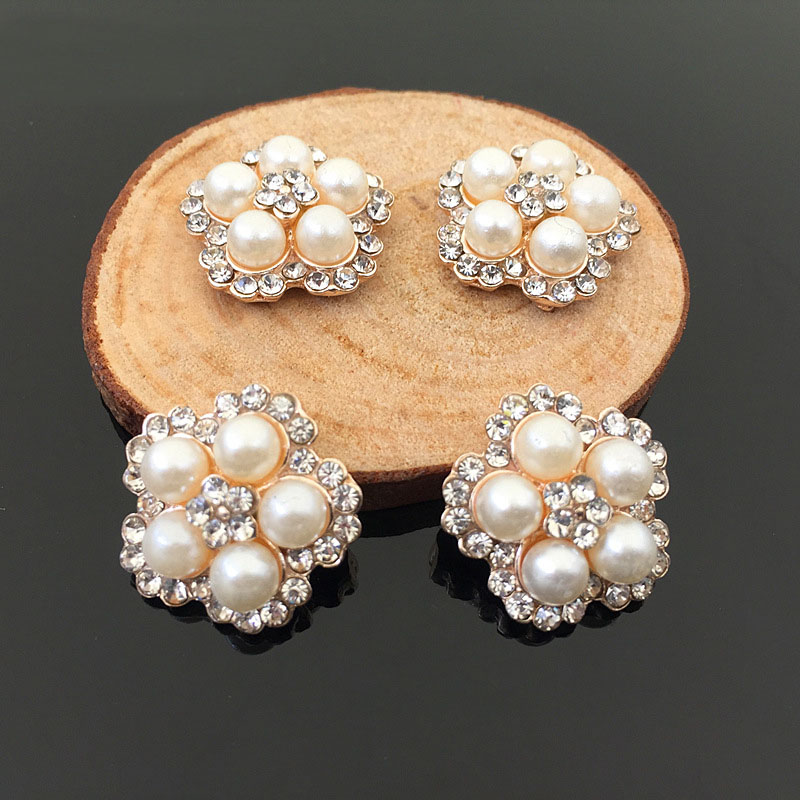 パールチャーム 花 ペンダント アクセサリーパーツ 手芸 flower 材料 ピアス イヤリング デコパーツ 金色