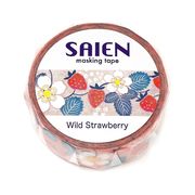 【新登場！日本製！SAIEN マスキングテープ オリジナルシリーズ！】Wild strawberry