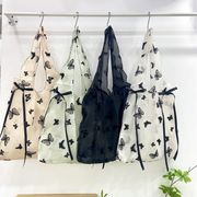バッグ ハンドバッグ メッシュバッグ エコバッグ 手提げバッグ リボン かばん