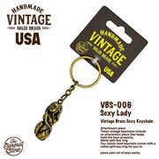 BRASS　真鍮　セクシー キーホルダー　シャレの効いたアダルトな キーチェーン　バイカー　アメリカン雑貨