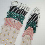 ★全5色★　子供服　90~130cm　キッズルームウェア　上下セット　ノースリーブ　韓国キッズ服