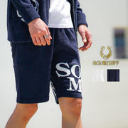 【ショートパンツ】フェザーヤーン ロゴジャガード ショートパンツ ハーフパンツ／SOMEDIFF